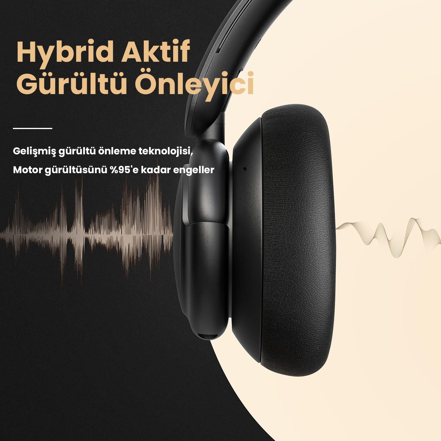 Anker Soundcore Life Q30 Kulak Üstü Bluetooth Kulaklık - Siyah