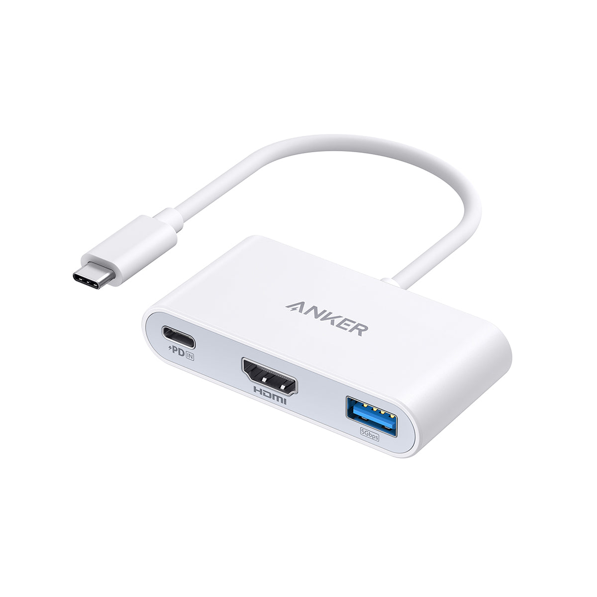 Anker PowerExpand 3-in-1 USB-C Power Delivery Hub - White