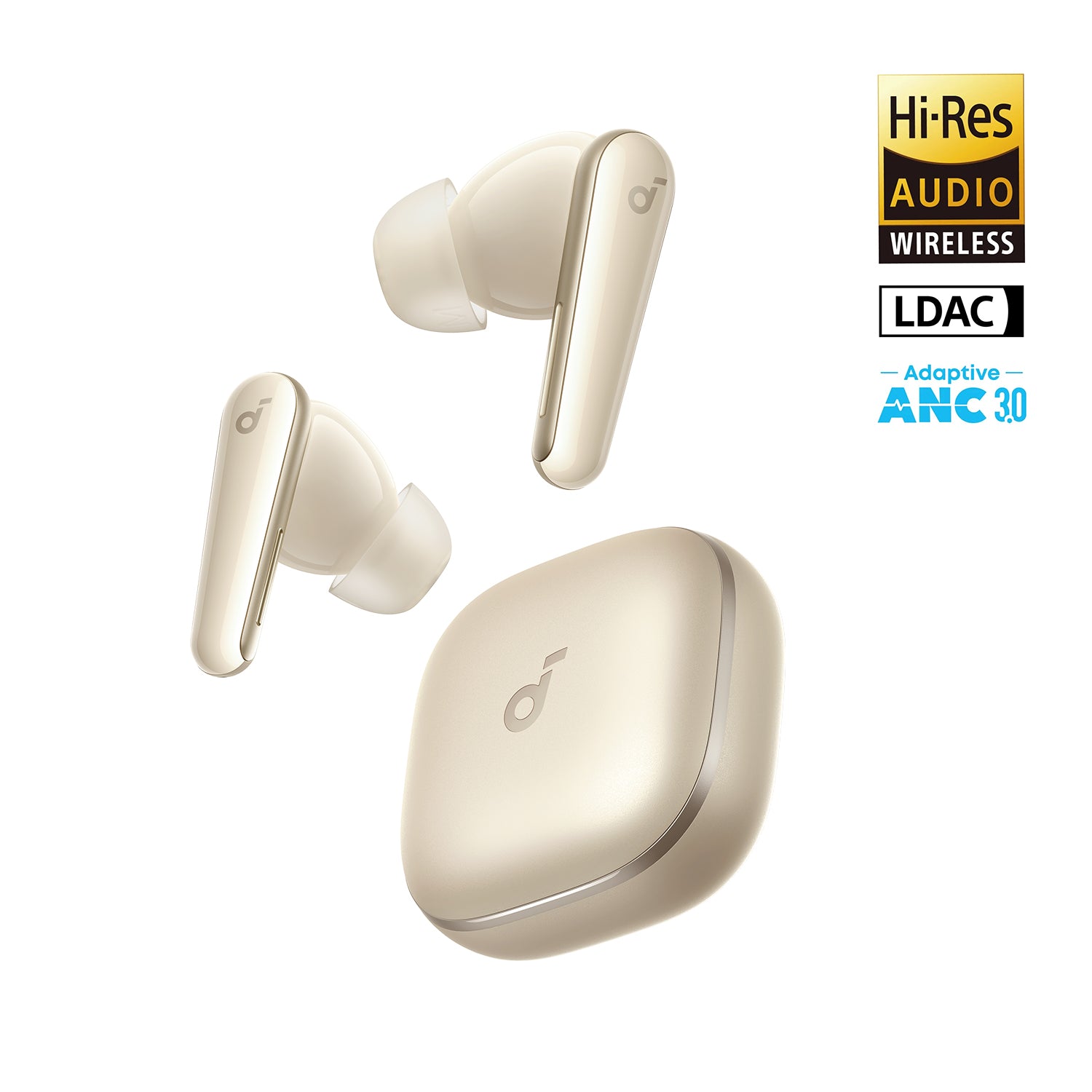 Anker Soundcore AeroClip ホワイト & ゴールド Amazon.com: Soundcore AeroClip by Anker, Open-Ear Earbuds