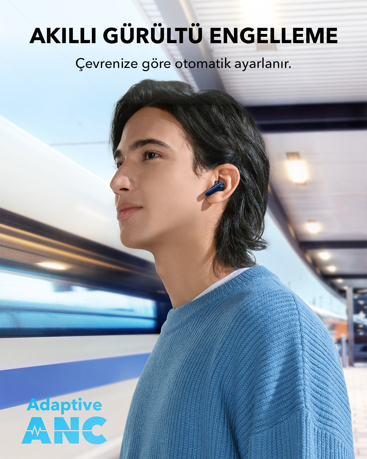 Anker Soundcore P40i Kulak İçi Bluetooth Kulaklık - Lacivert