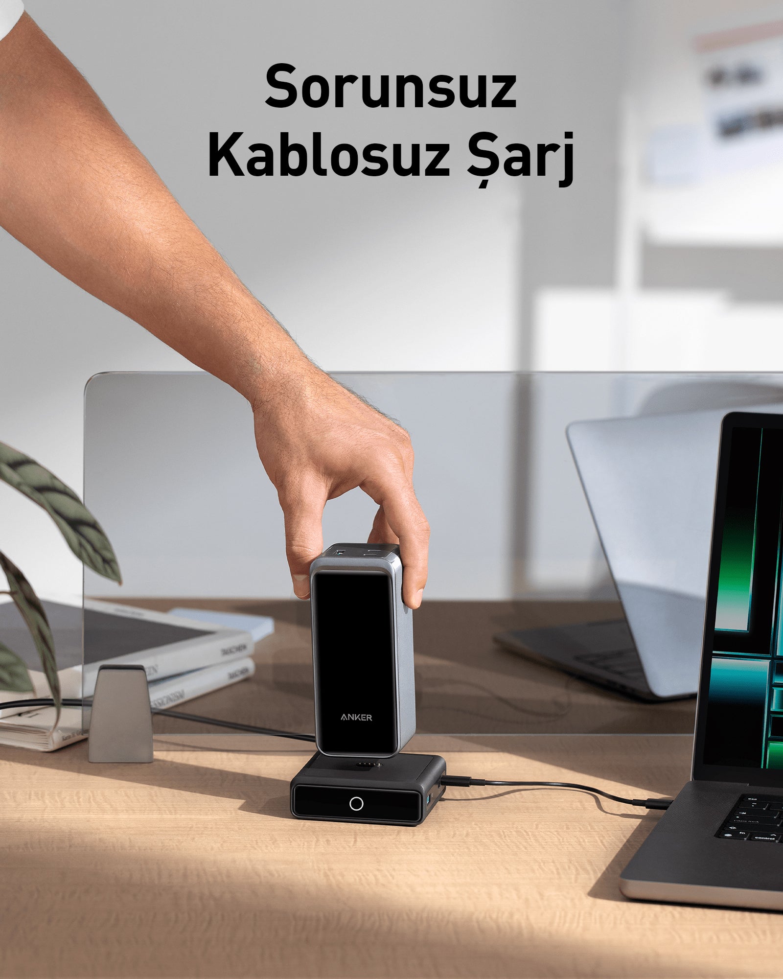 Anker Prime Powerbank Uyumlu Anker 100W Şarj Tabanı