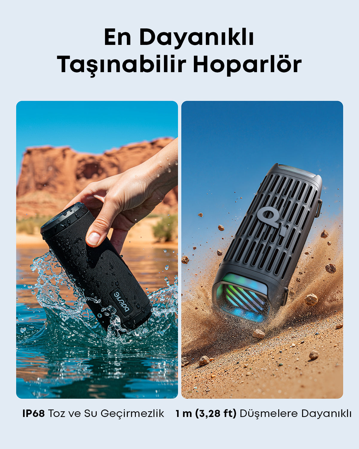 Anker Soundcore Boom 3i Taşınabilir Dış Mekan Bluetooth Hoparlör - Siyah