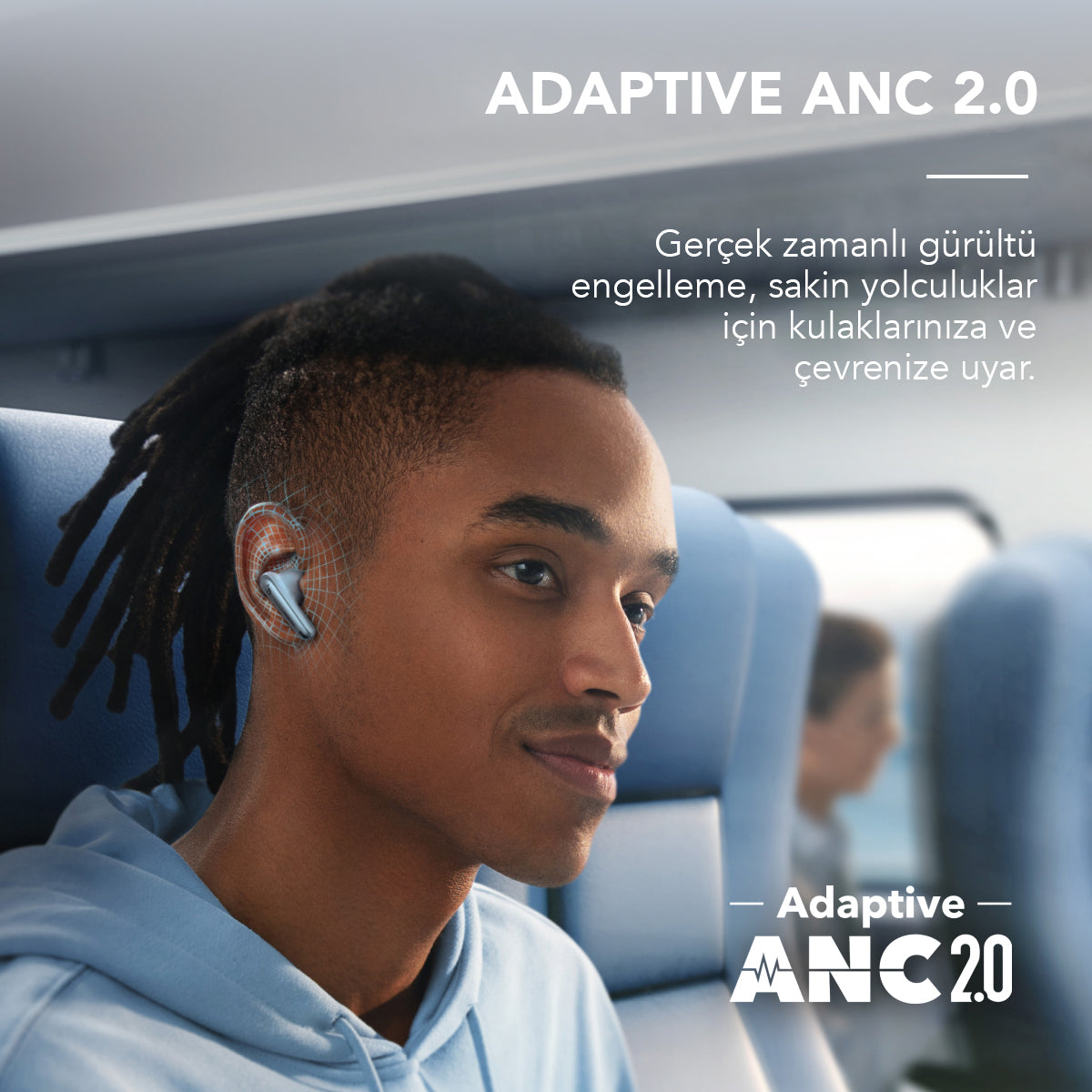 Anker Soundcore Liberty 4 NC In-Ear Bluetooth Headphones - Light Blue