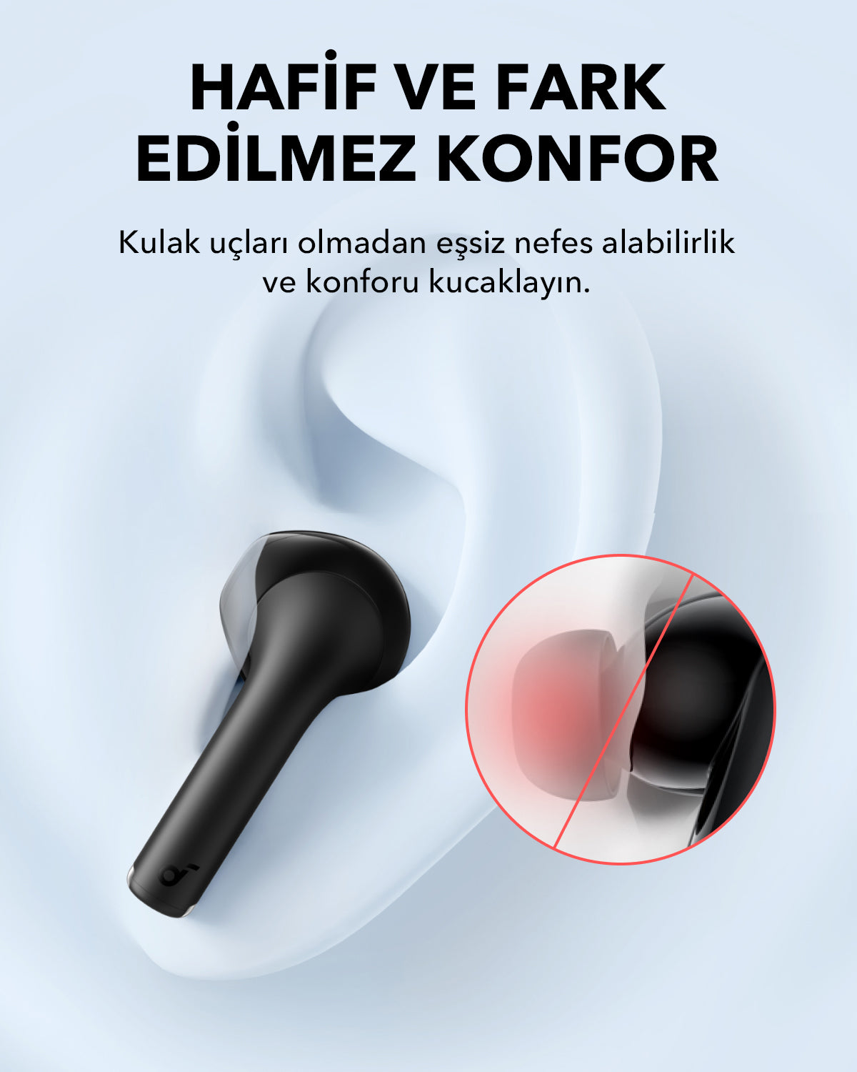 Anker Soundcore K20i Kulak İçi Bluetooth Kulaklık - Siyah