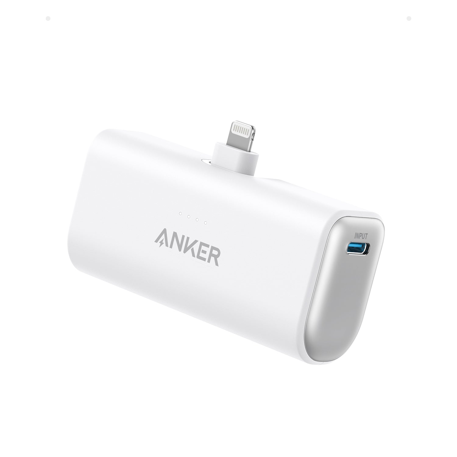 Anker Nano Powerbank (12W, Dahili Lightning Konnektörü) - Beyaz