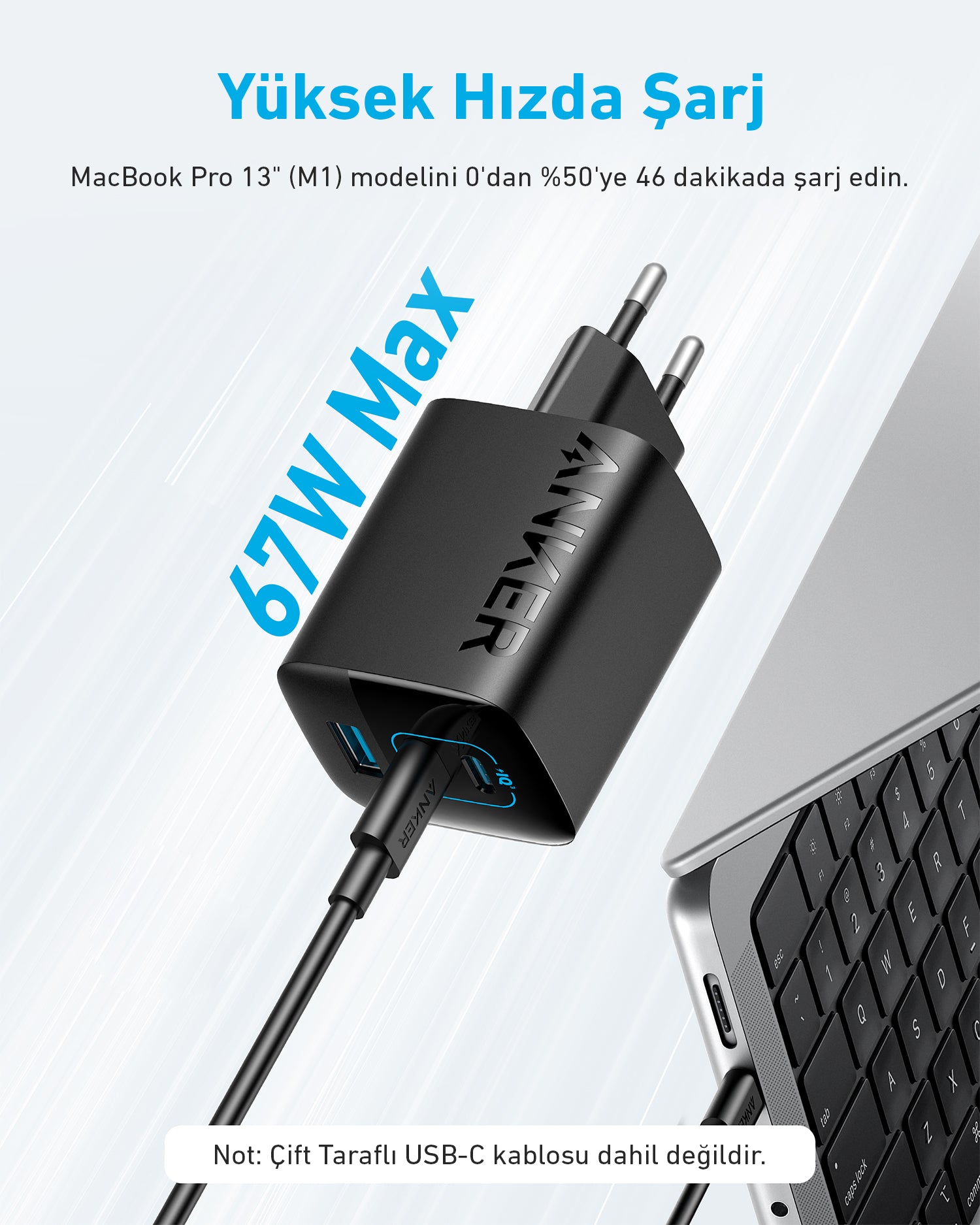 Anker 336 Şarj Cihazı (67W)