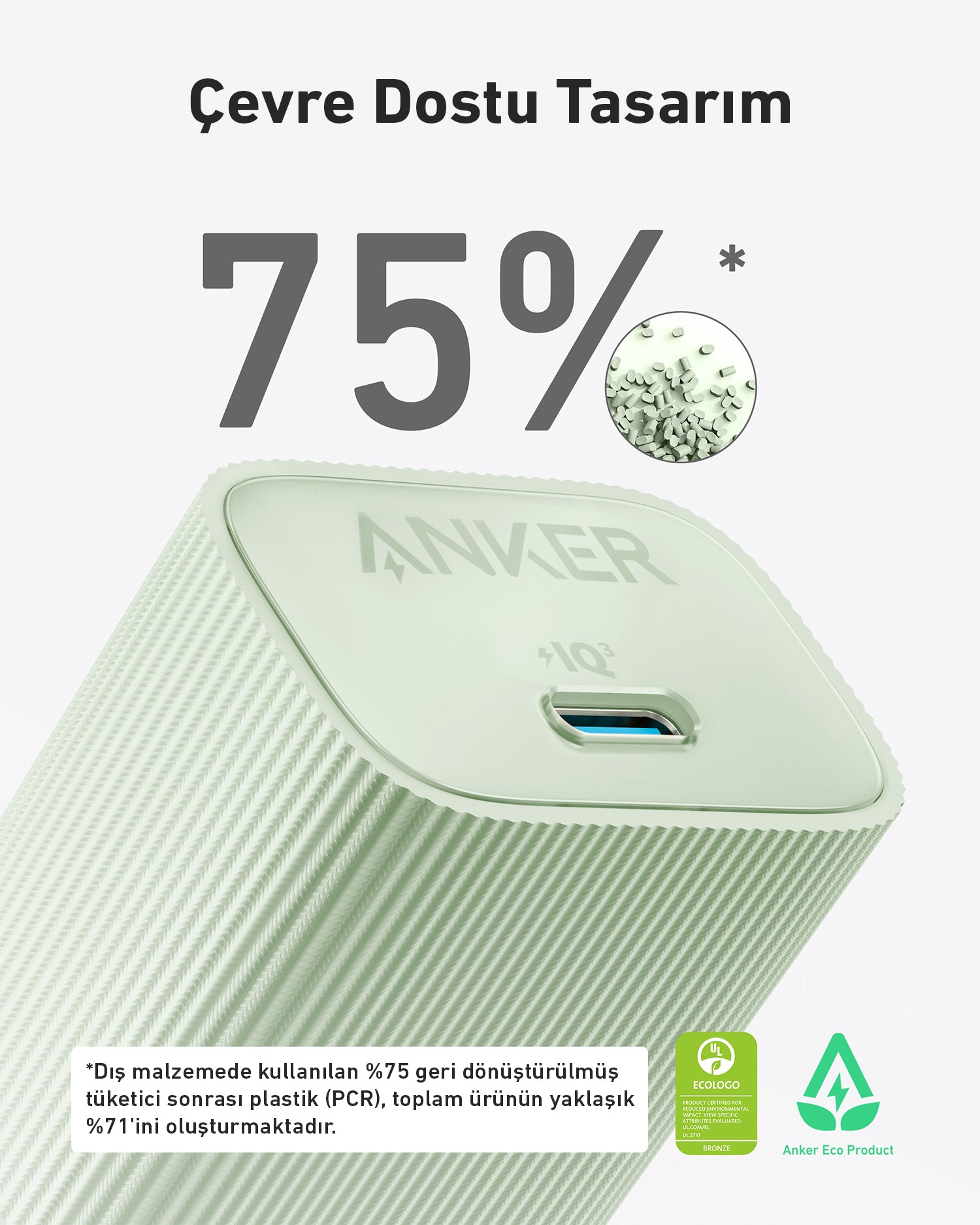 Anker Nano USB-C Wall Charger (30W) Green