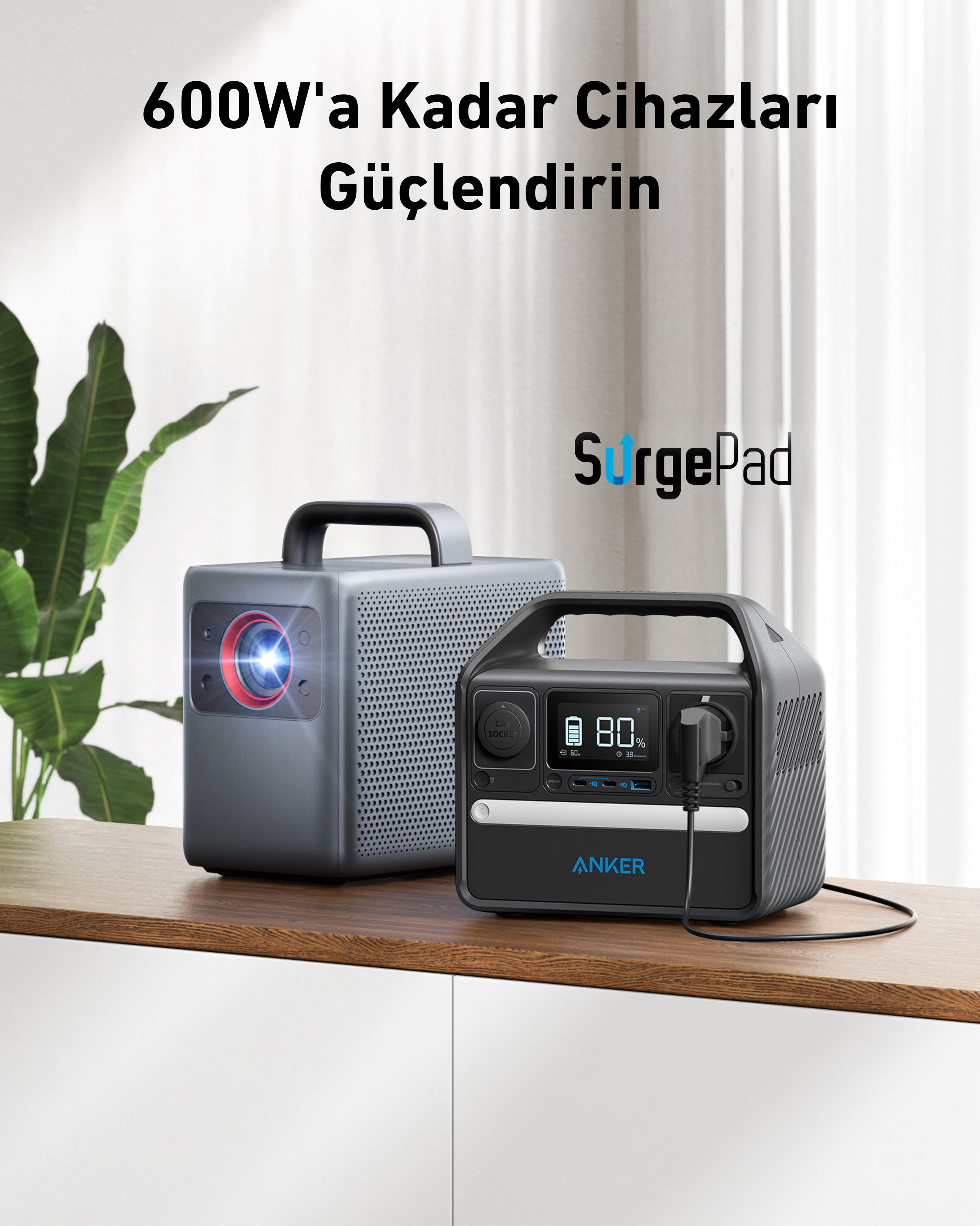 Anker SOLIX 522 PowerHouse 320Wh I 300W Taşınabilir Güç Kaynağı