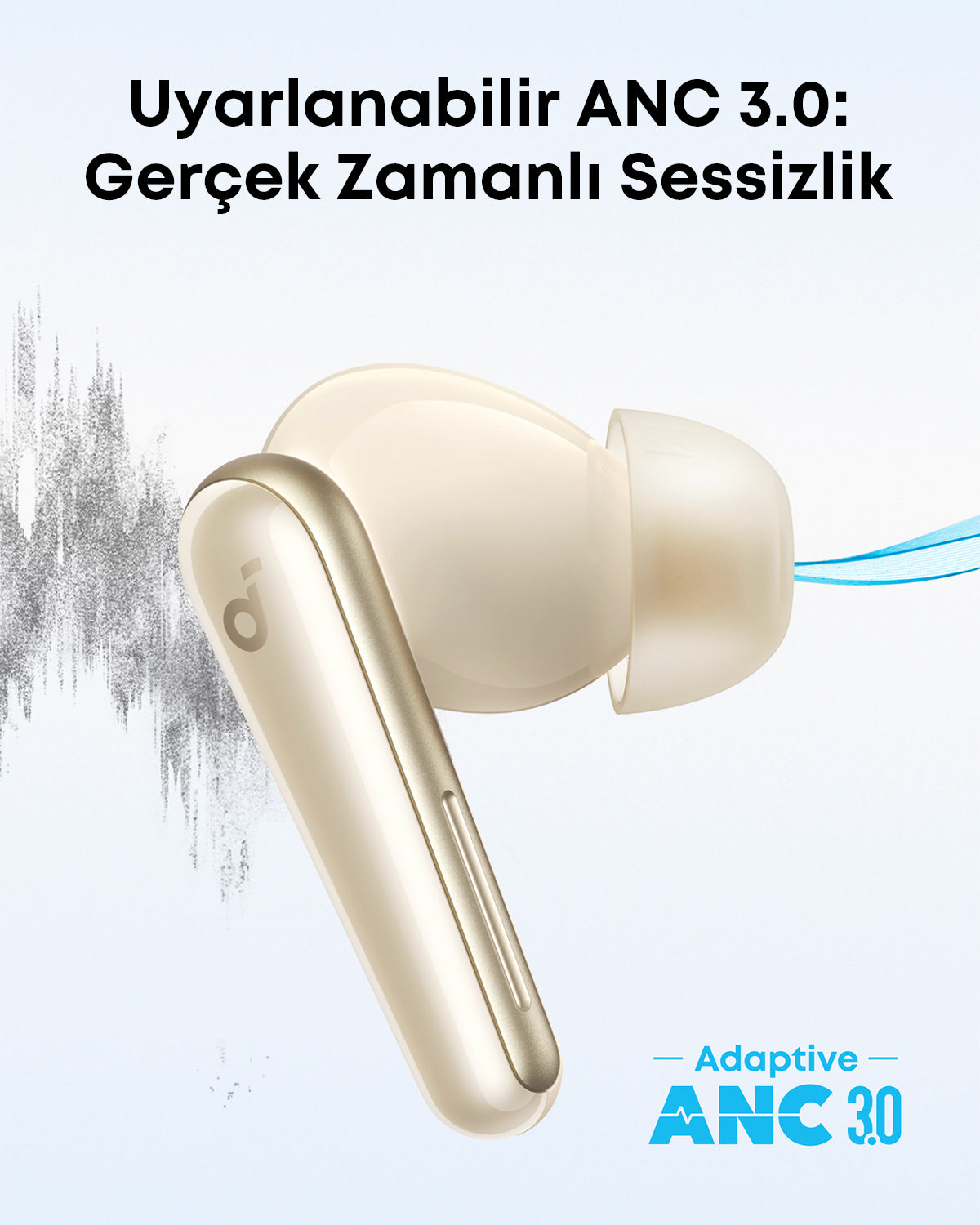 Dolby Audio Noise Cancelling In-Ear Headphones - Peach Pink