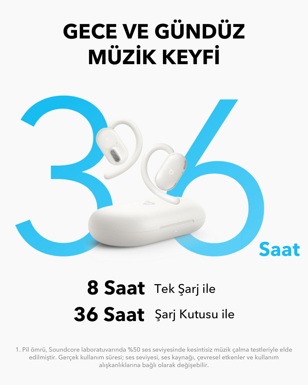 Anker Soundcore V20i Open-Ear Bluetooth Kulaklık - Beyaz