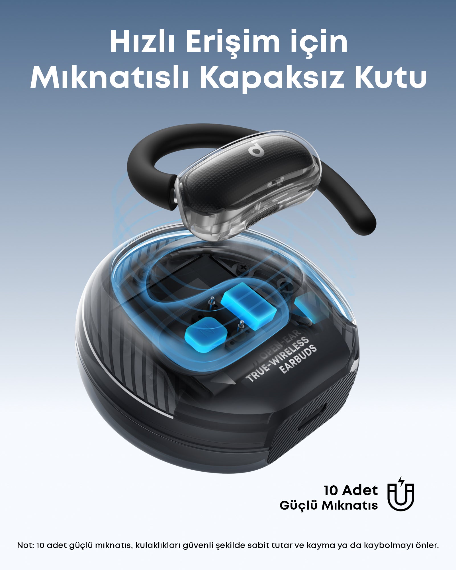 Anker Soundcore V40i Open-Ear Bluetooth Kulaklık Siyah