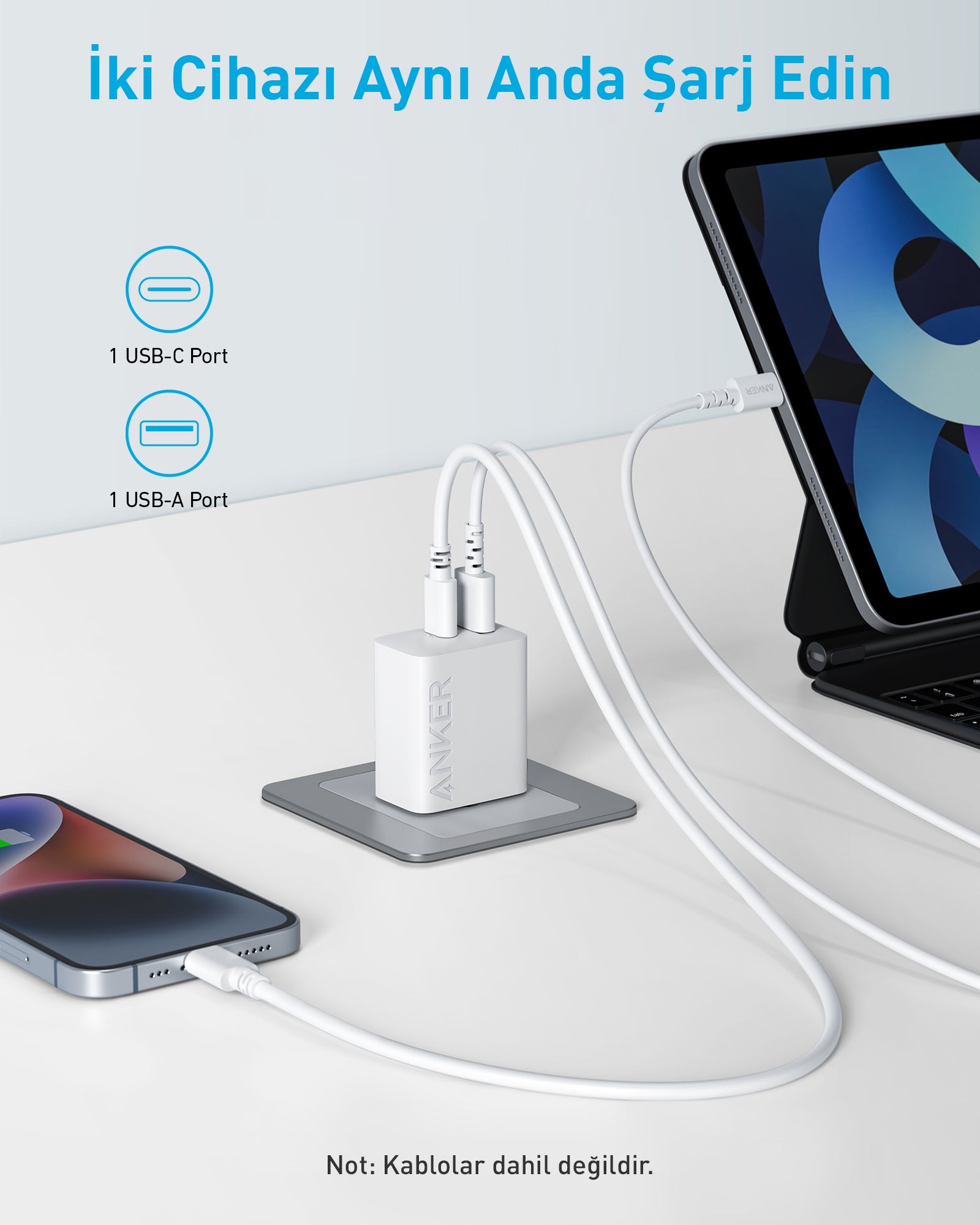 Anker 312 Fast Charger (2-Port, 20W)