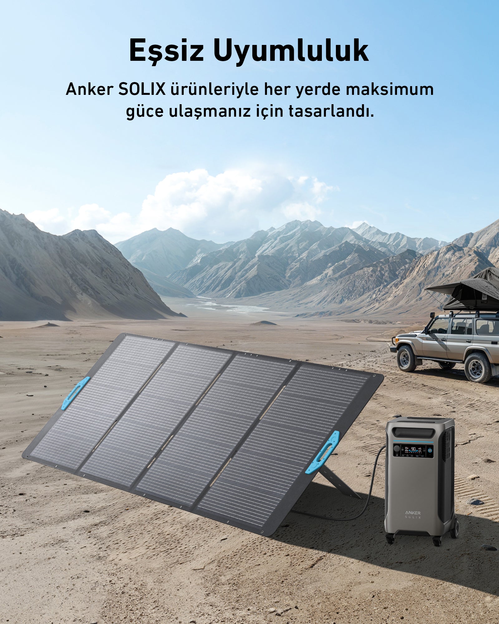 Anker SOLIX PS400 Taşınabilir Güneş Paneli 400W