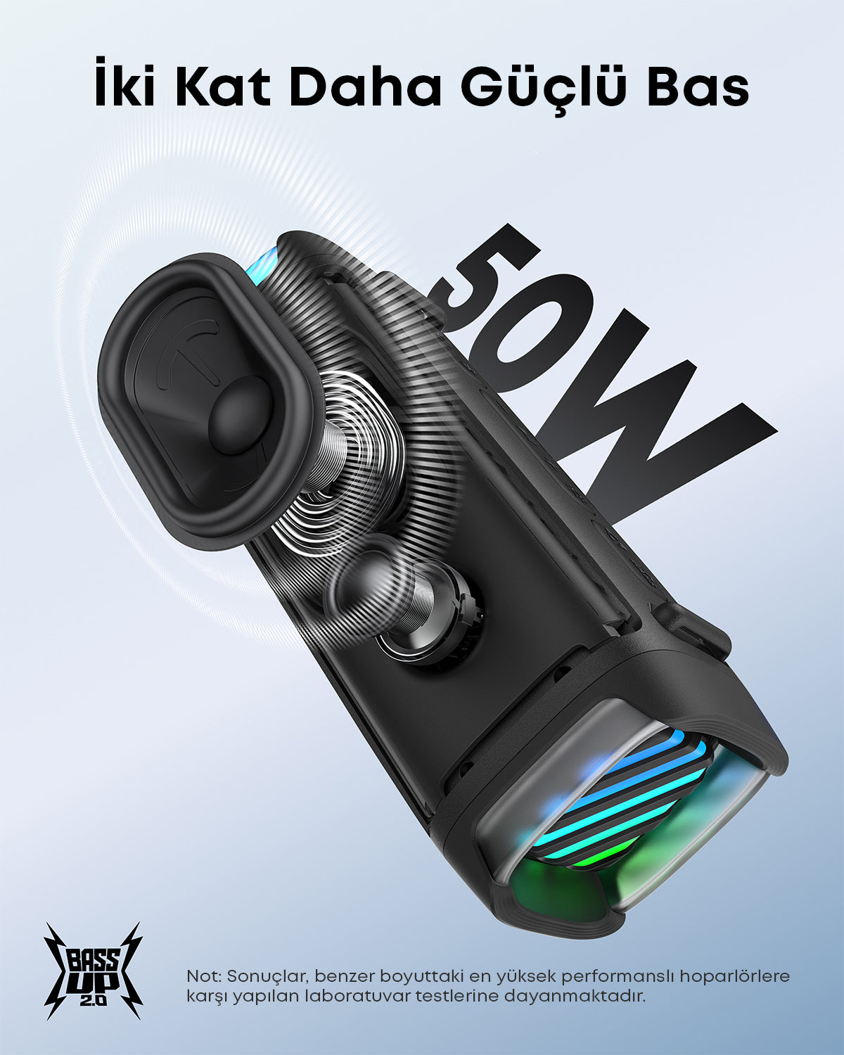 Anker Soundcore Boom 3i Taşınabilir Dış Mekan Bluetooth Hoparlör - Siyah