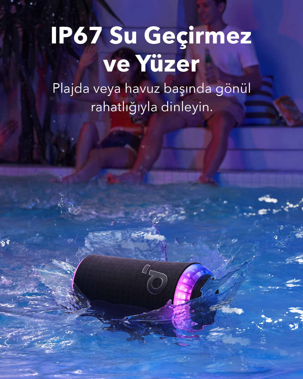 Anker Soundcore Glow Taşınabilir Hoparlör Kırmızı