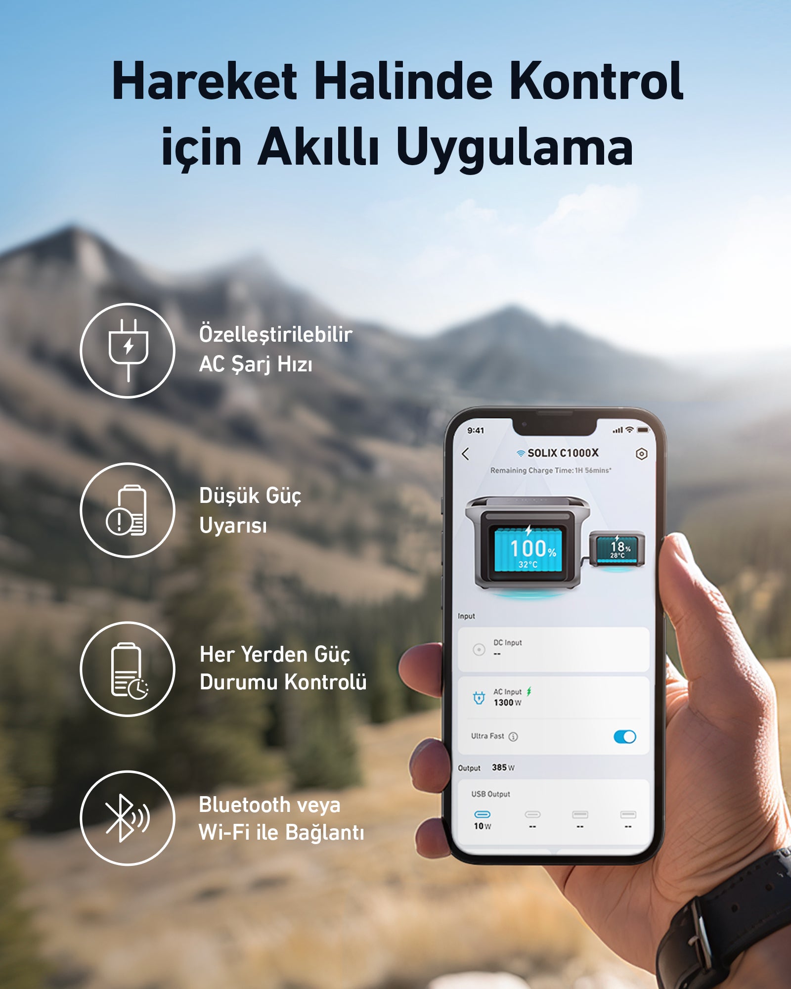 Anker SOLIX BP1000X Ekstra Batarya 1056Wh (Anker SOLIX C1000X Uyumlu)