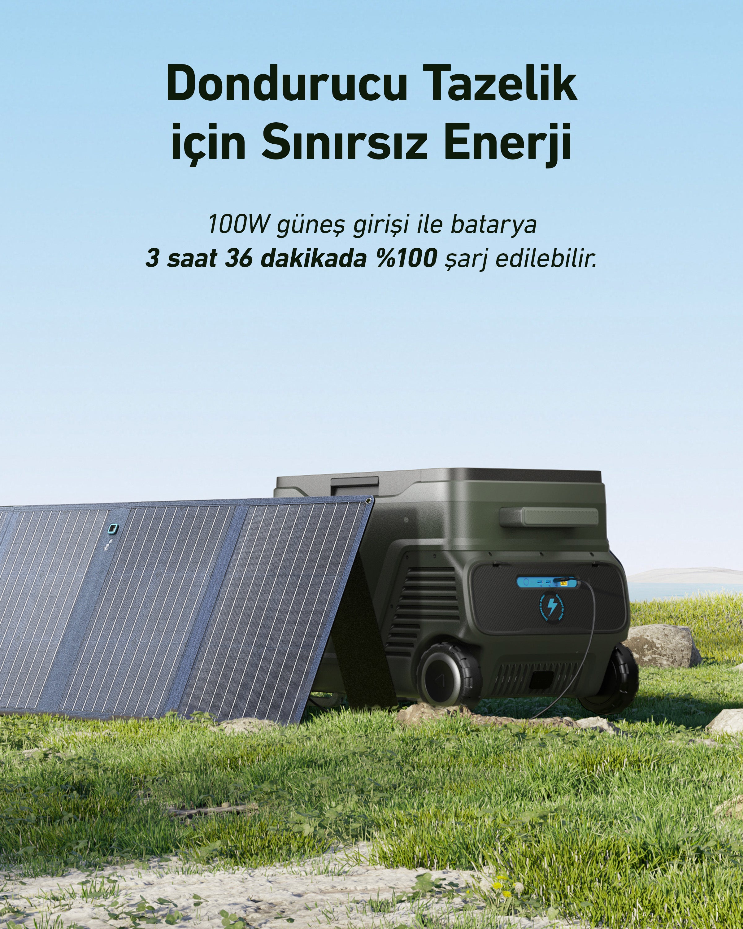 Anker SOLIX EverFrost Akülü Outdoor Kompresörlü Taşınabilir Buzdolabı 30 / 33L 299Wh Pil