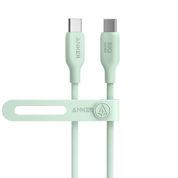 Anker 543 USB-C to USB-C 140W Şarj Destekli 1,8m Şarj Kablosu (Eco Friendly) - Yeşil