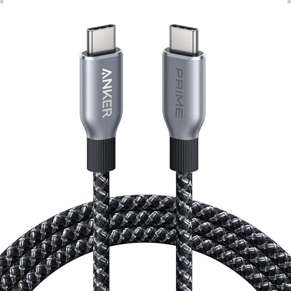 Anker Prime 240W USB-C – USB-C Geri Dönüştürülmüş Örgülü Kablo 180cm
