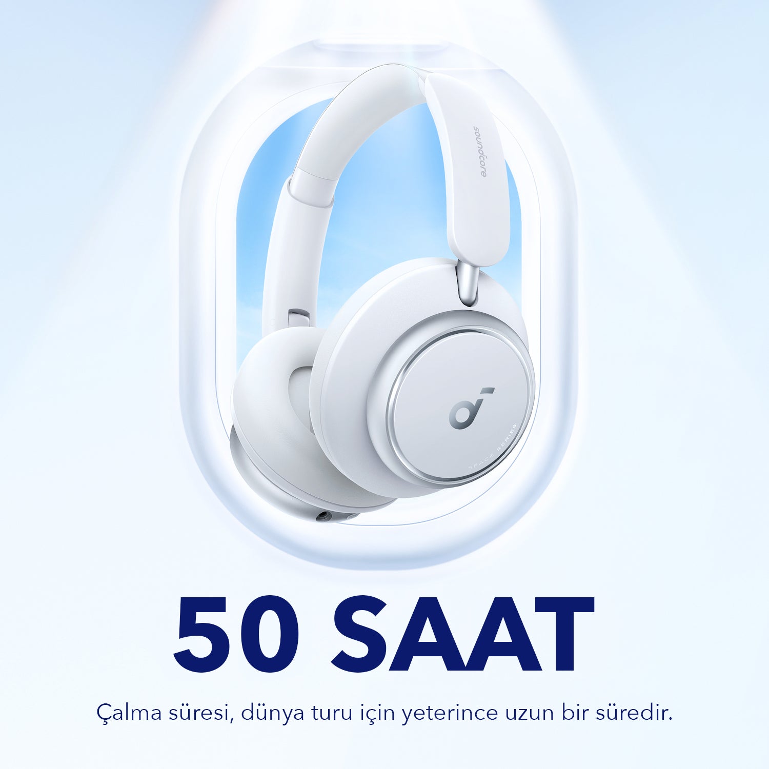 Anker Soundcore Space Q45 Bluetooth Headphones - White