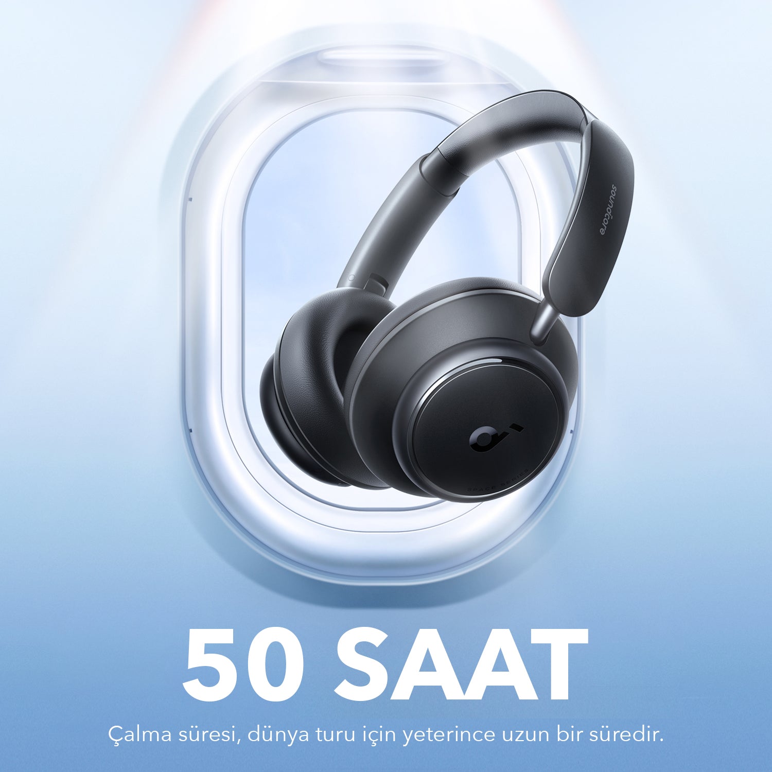 Anker Soundcore Space Q45 Kulak Üstü Bluetooth Kulaklık - Siyah