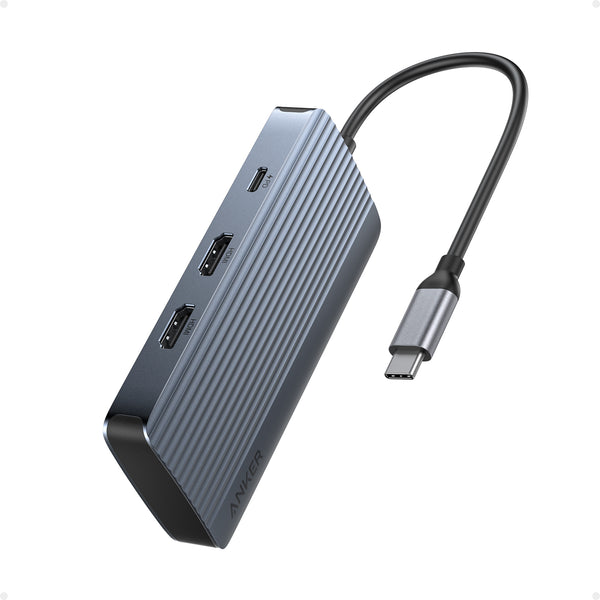 Anker USB-C Hub (7'si 1 Arada, Çift Ekran)