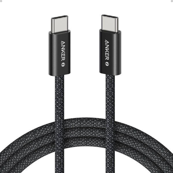 Anker Zolo USB-C to USB-C Örgülü Kablo (1 m, 240W) - Siyah