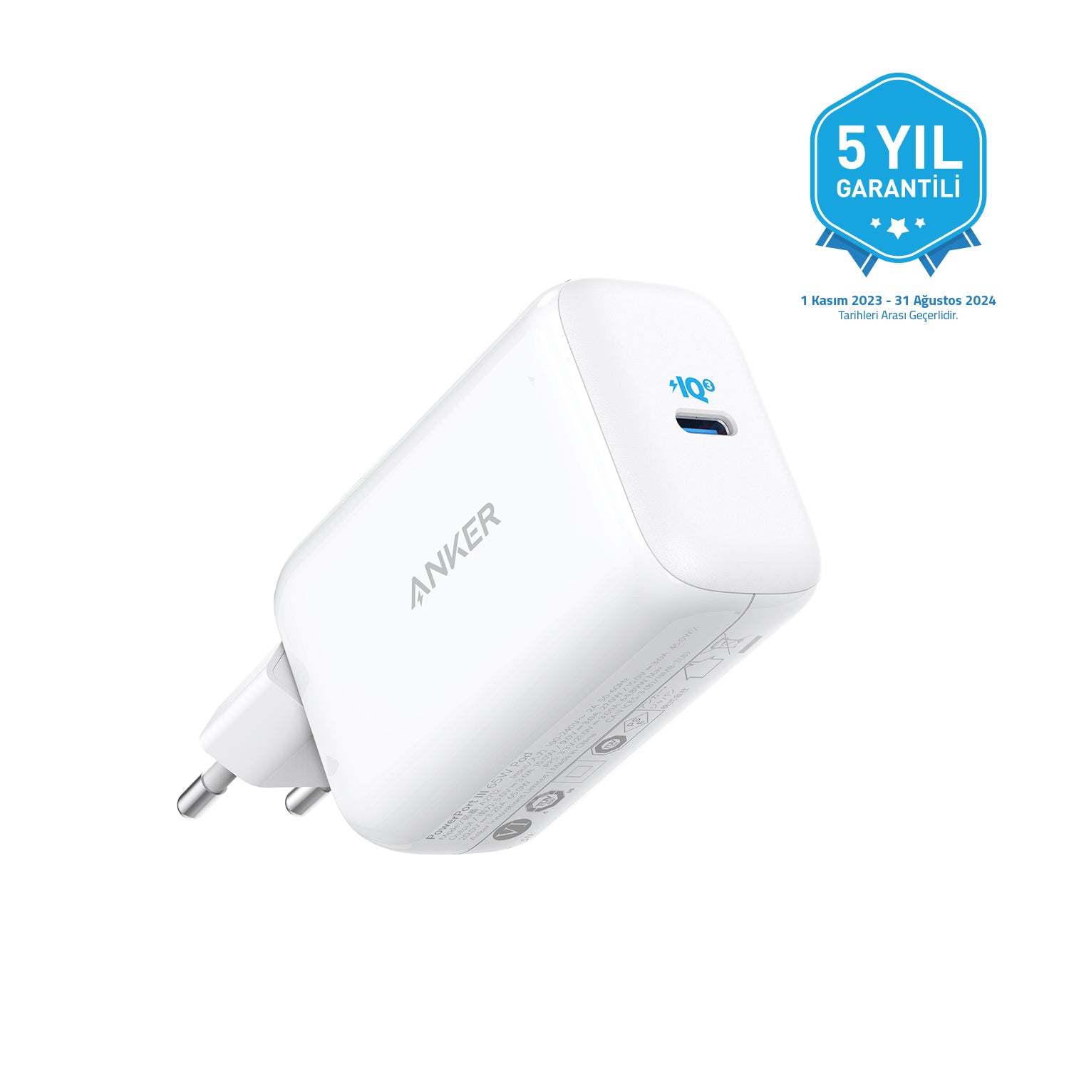 Anker PowerPort III 65W Şarj Cihazı