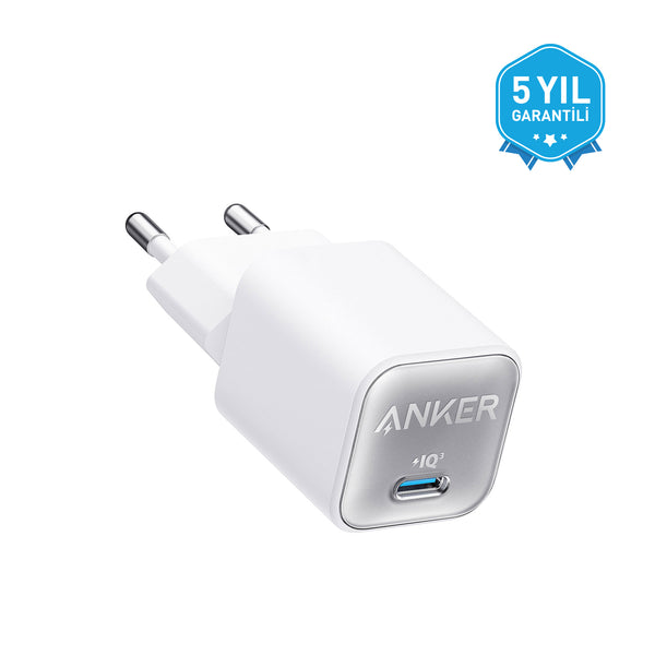 Anker 511 Şarj Cihazı (Nano 3, 30W) Beyaz