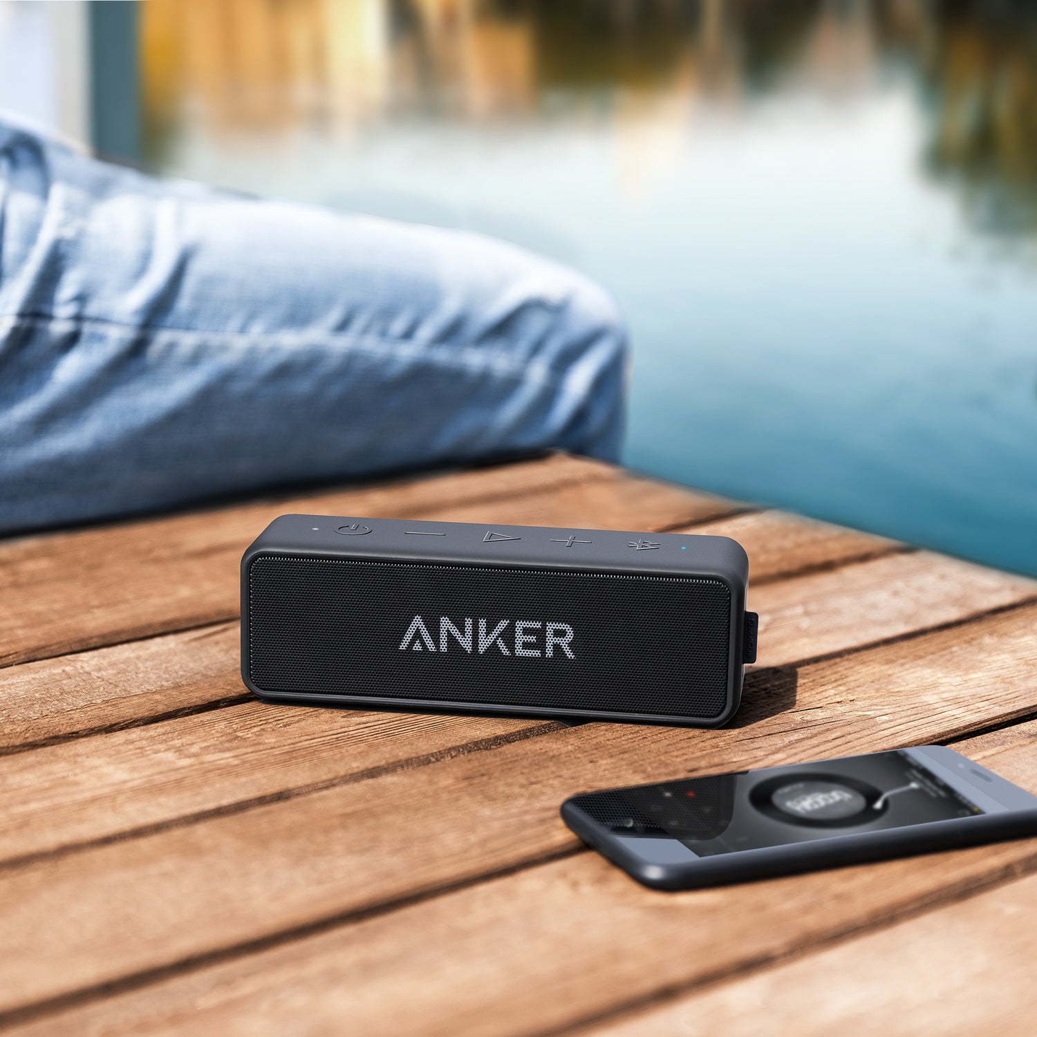 Anker SoundCore 2 Bluetooth Speaker - 12W Stereo Sound - Black