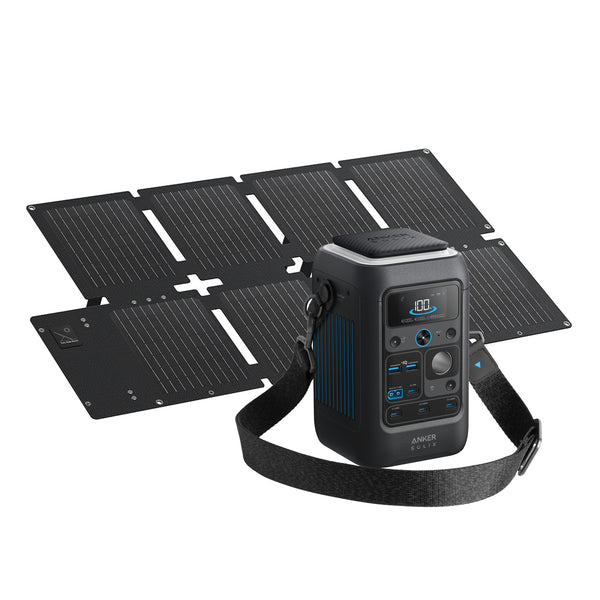 Anker SOLIX C300X DC Taşınabilir Güç Kaynağı + PS60 Taşınabilir Güneş Paneli