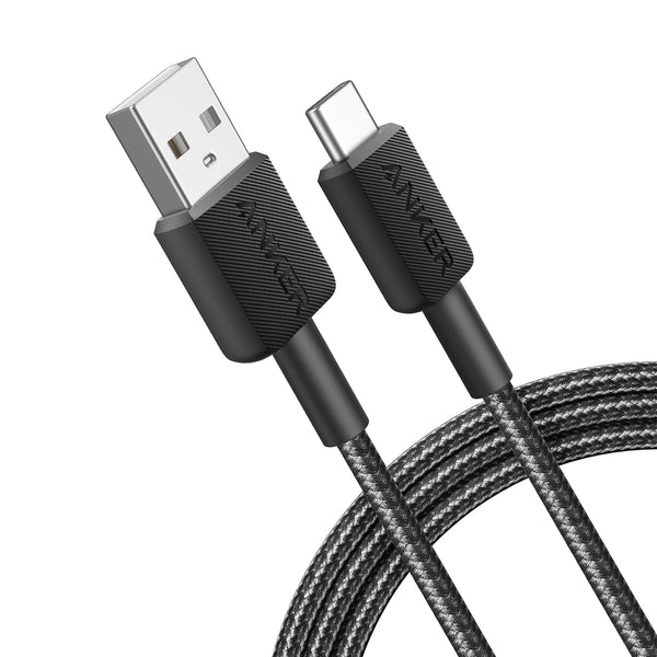 Anker 322 USB-C to USB-A 1.8M 30W Charging Data Cable - Black