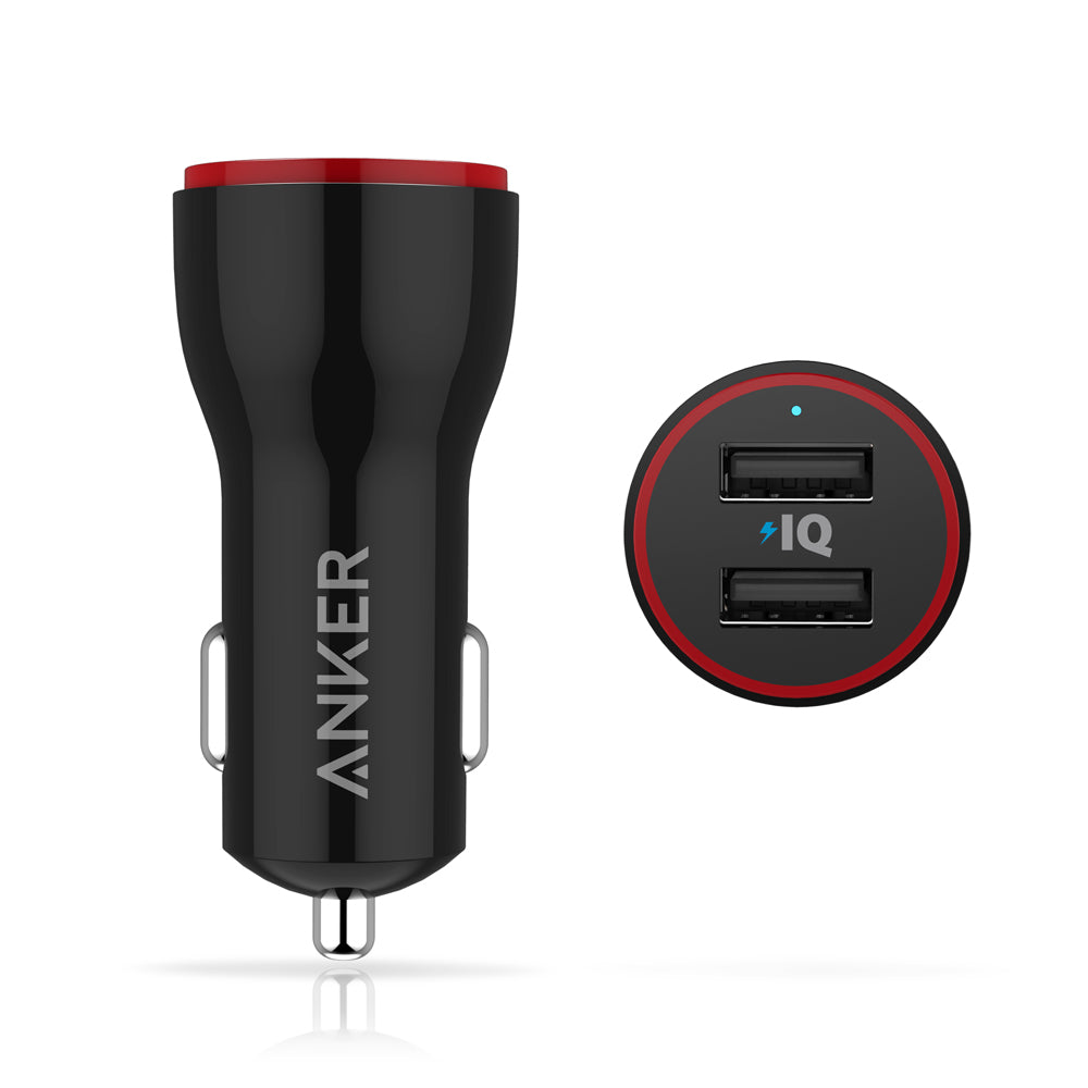 Anker PowerDrive 2 24W 4.8 Amp Car Charger - Black
