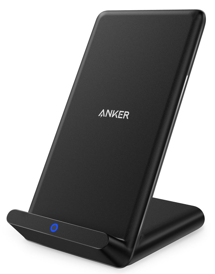 Anker Powerport 5W Stand Wireless Charger (Compatible with All QI Certified Devices) - Black - A2523H11 - OFP