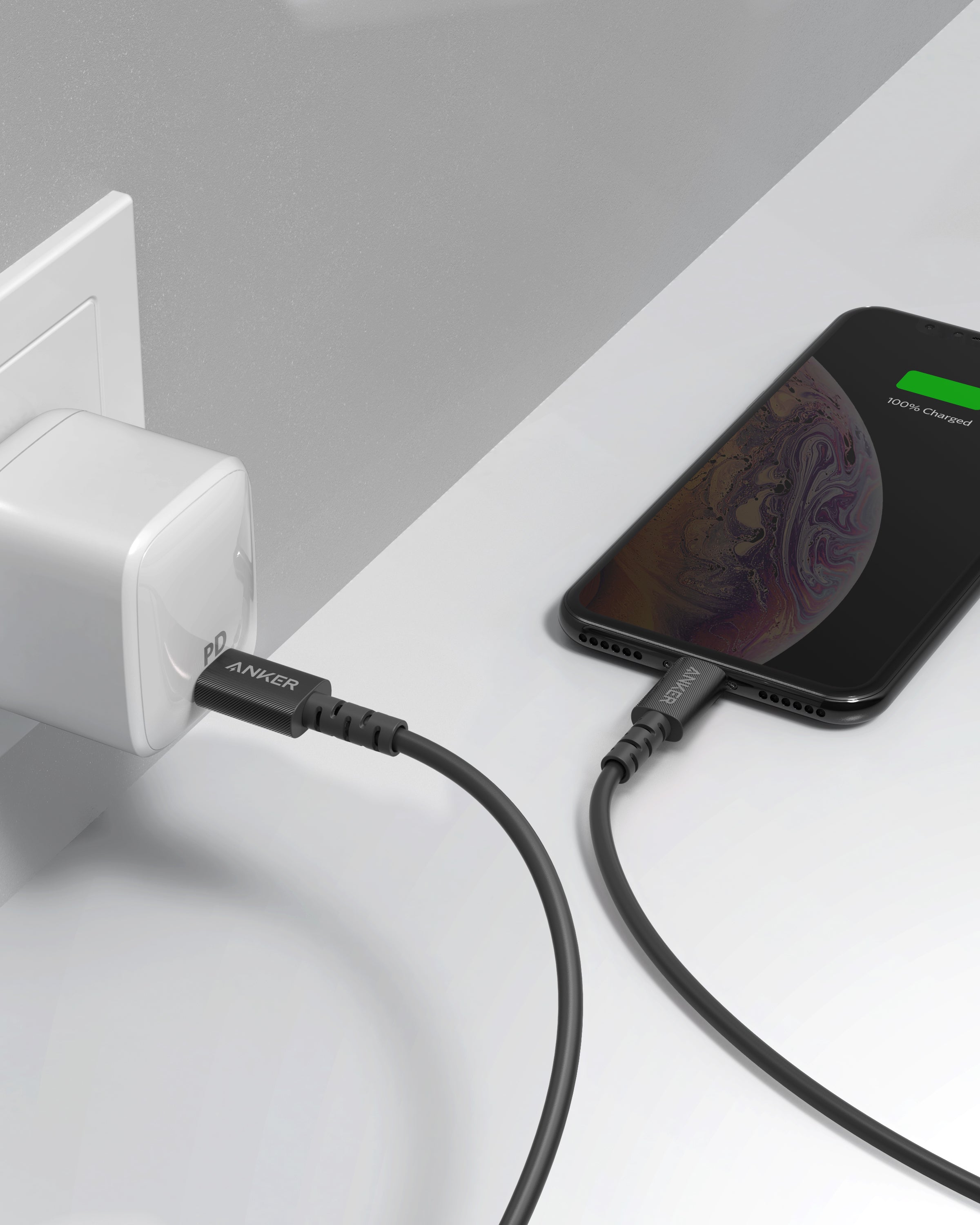 Anker PowerLine Select USB-C Lightning Data/Şarj Kablosu 1.8 Metre - Siyah