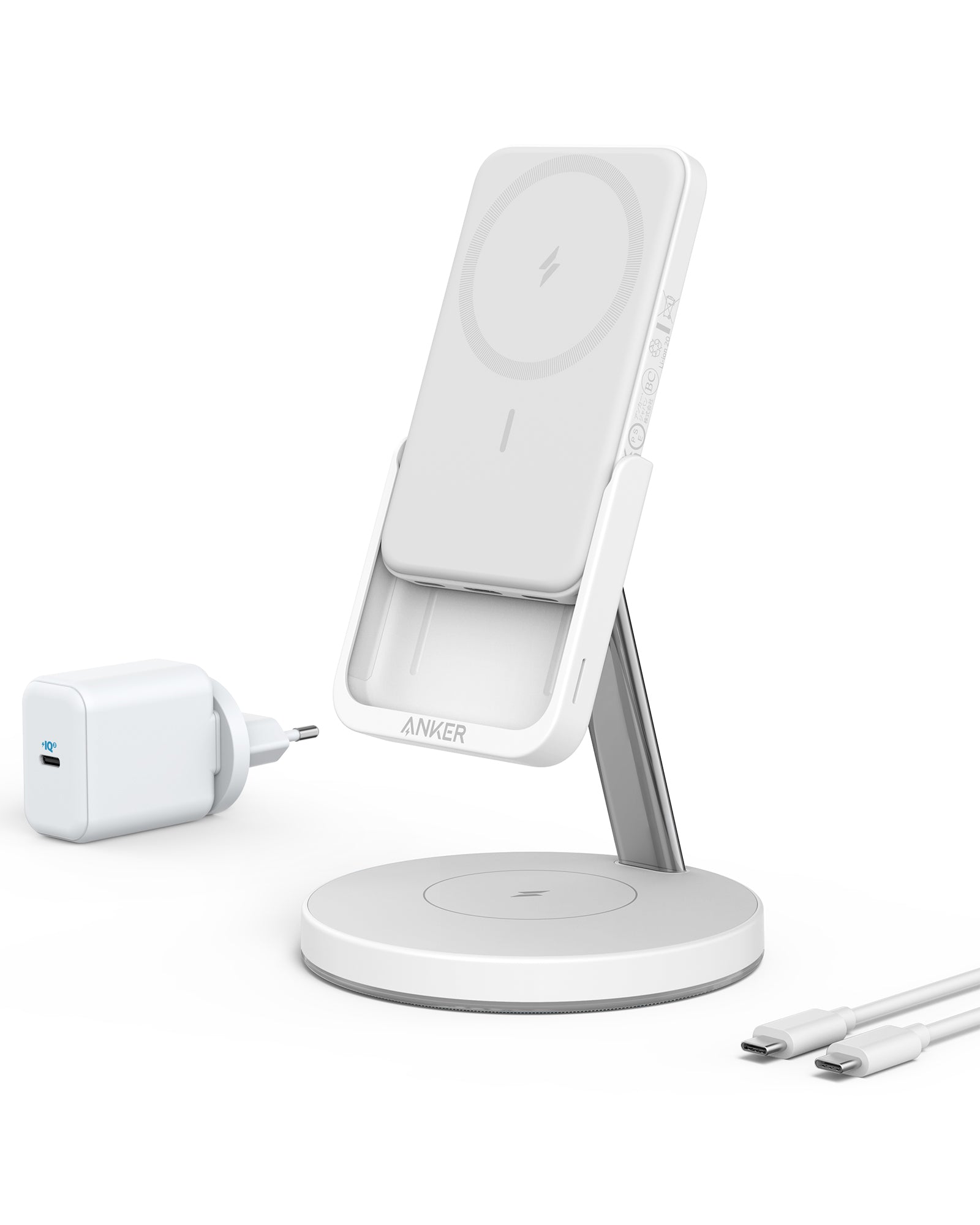 Anker 633 MagGo Magnetic Wireless Charger (MagSafe) - White