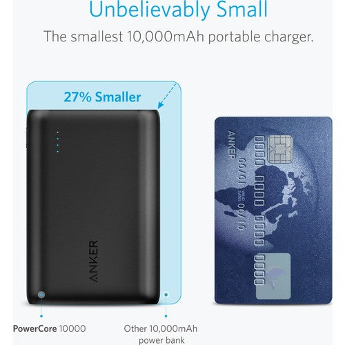 Anker PowerCore 10000 Portable Charger, One of the Smallest and