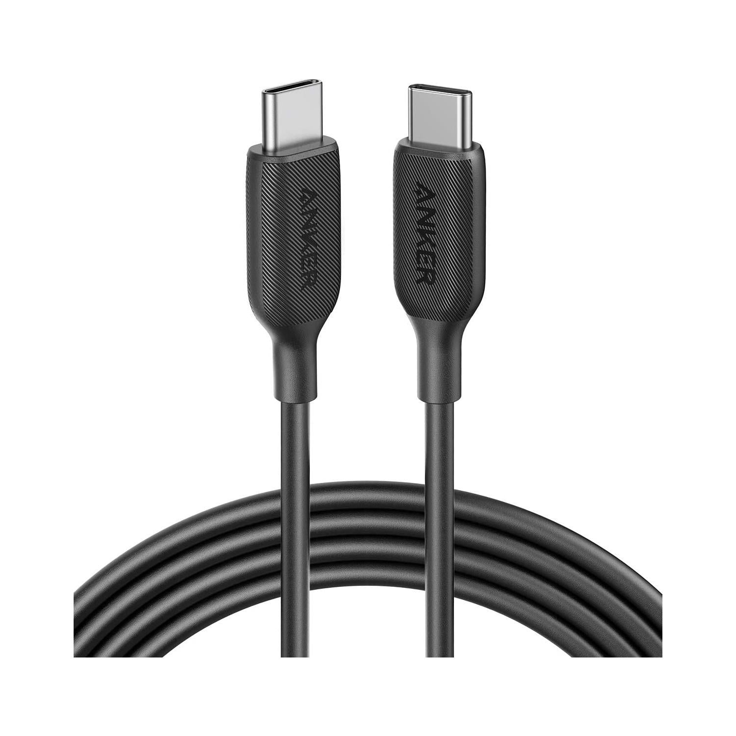 Anker PowerLine III USB-C To USB-C 1.8 Metre 60W Güç Destekli Data/Şarj Kablosu - Siyah - Anker-TR