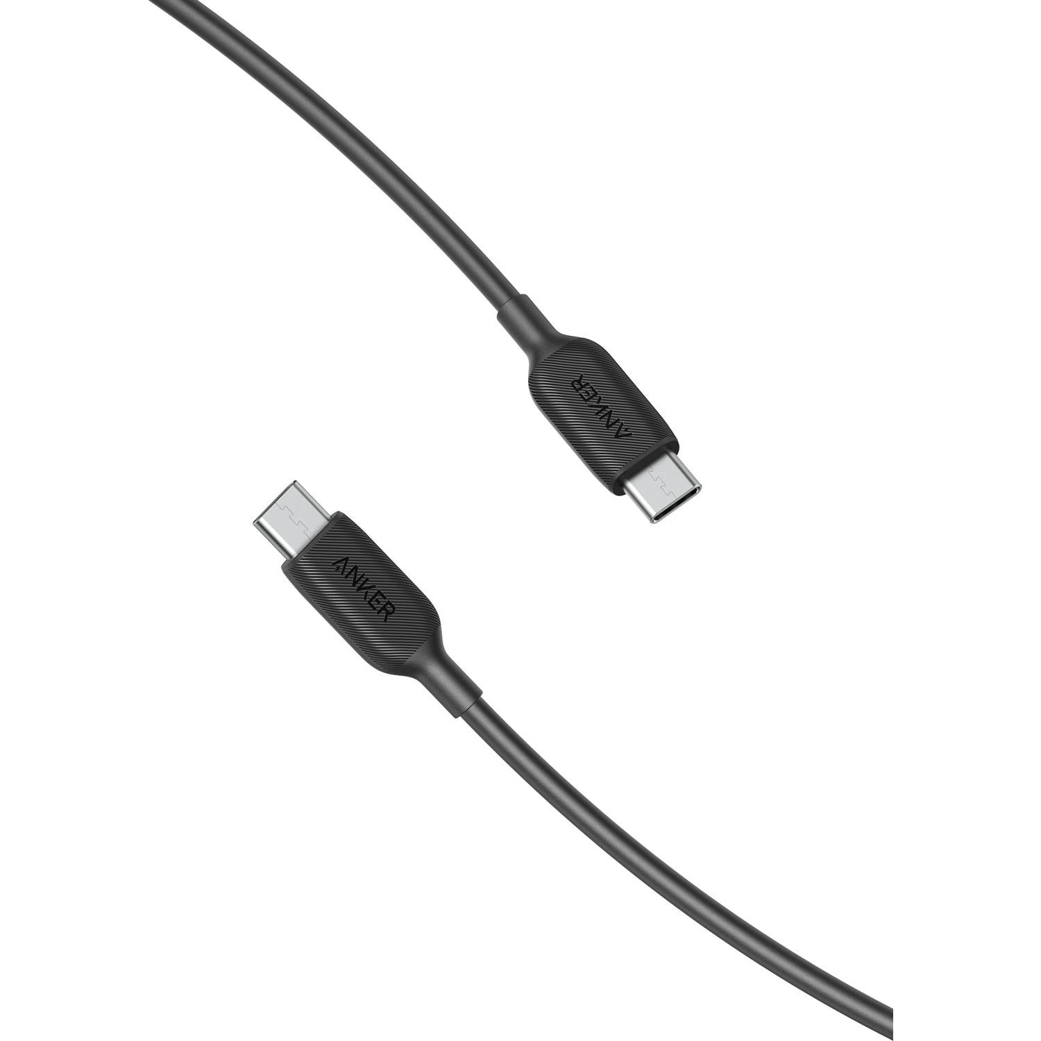 Anker PowerLine III USB-C To USB-C 1.8 Metre Data/Şarj Kablosu - Siyah - 60W Güç Destekli