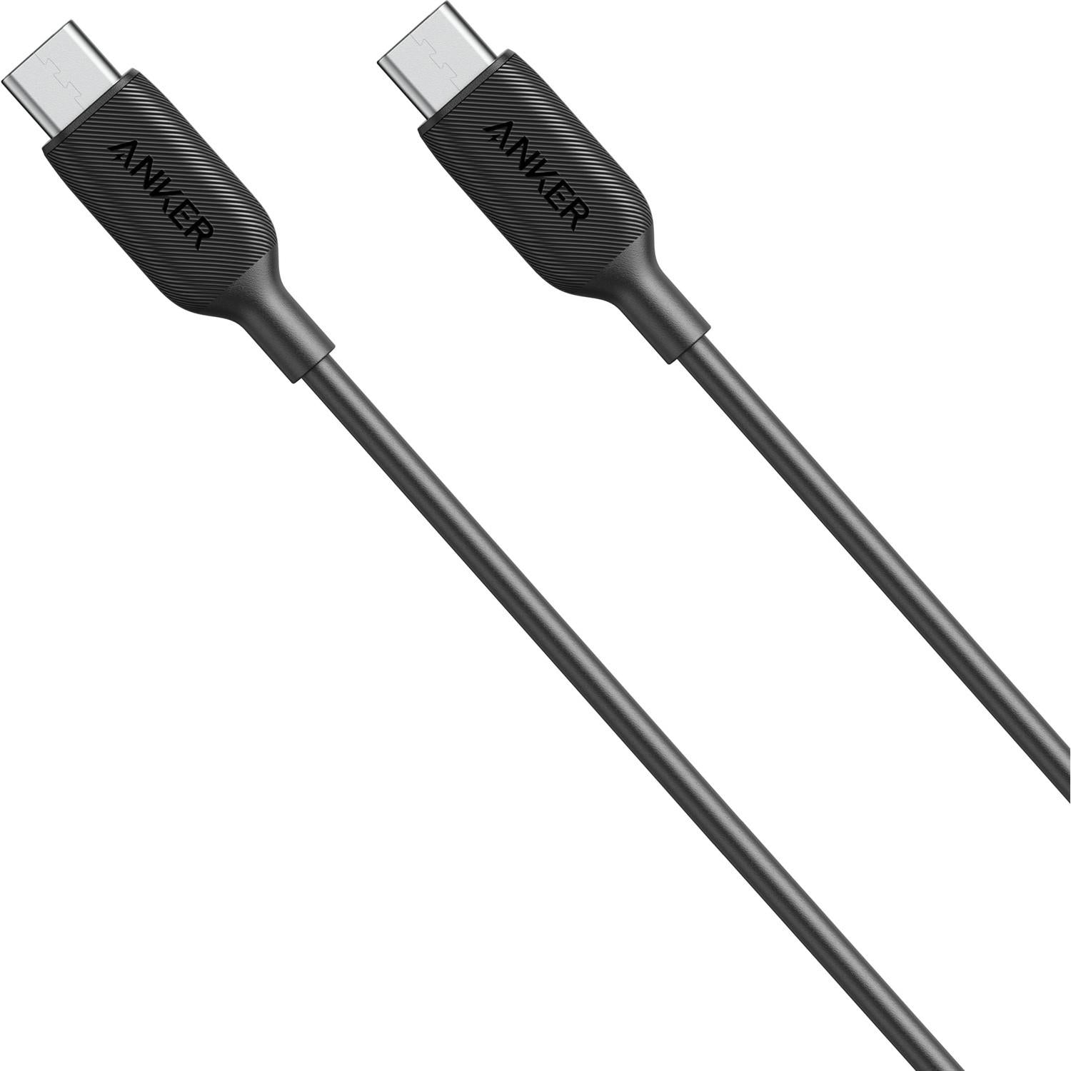 Anker PowerLine III USB-C To USB-C 0.9 Meter Data/Charging Cable - Black - 60W Power Support