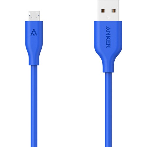 Anker PowerLine Micro USB Şarj/ Data Kablosu 0.9 Metre - Mavi