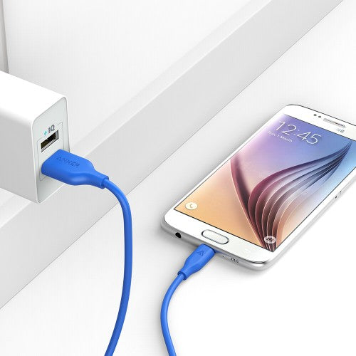 Anker PowerLine Micro USB Charging / Data Cable 0.9 Meter - Blue