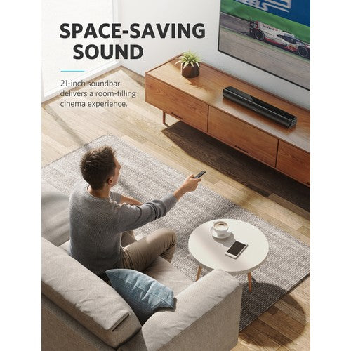 Anker Soundcore Infini Mini - 2 Kanal Soundbar 40W Kablosuz Bluetooth Ev Sinema ve Ses Sistemi