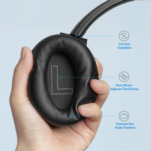 Anker Soundcore Life Q20 Bluetooth Kablosuz Kulaklık - Aktif Gürültü Önleyici ANC - Siyah -A3025