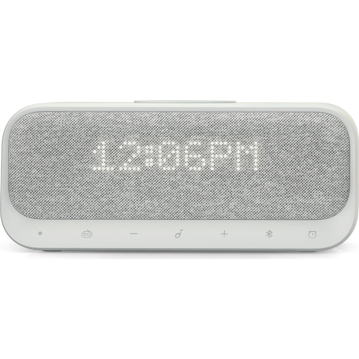 Anker SoundCore Wakey Qi Fast Wireless Charging Alarm Clock FM Radio - Bluetooth 5.0 Stereo Speaker - A3300 - Gray